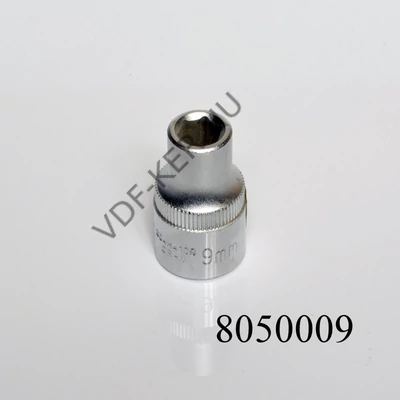 Crowaszem 9mm-s 6 lapú 1/2"-s h=38mm (kézi dugókulcs)