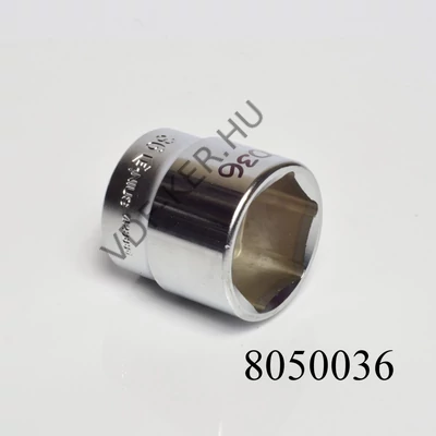 Crowaszem 36mm-s 6 lapú 1/2"-s h=46mm (kézi dugókulcs)