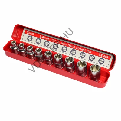 Crowafej  készlet 9db-s torx Genius TX-409 E10-E24