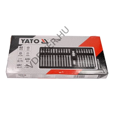 Bitfej készlet hex-torx-spline 40 db-s YT-0400 Yato