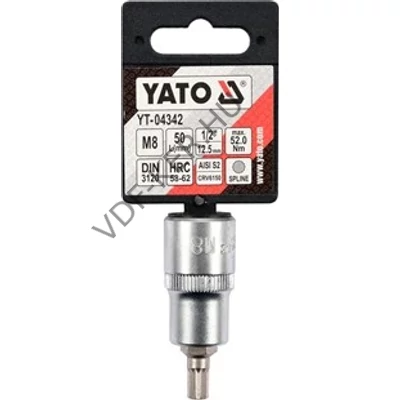 Crowabitfej 1/2" M8 spline YT-04342 55mm
