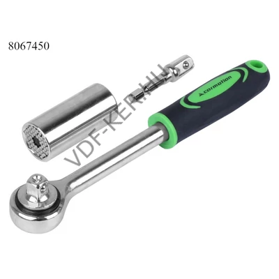 Hajtószár racsnis 3/8" ir.vált. + krowaszem 7-19mm uni