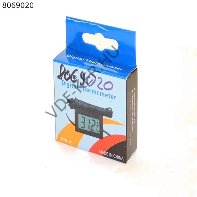 Hőmérő külső fekete LCD kijelzővel beszerelhető 48x28x15mm 65008