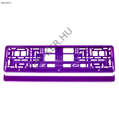 Rendszámkeret lila (violet) DB-s  alsó leces 03172