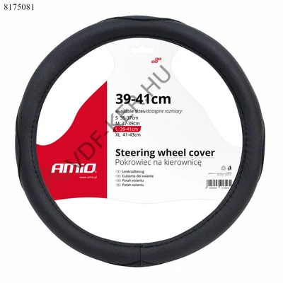 Volánvédő műbőr 39-41cm fekete pöttyös varrott AP00112 AMIO 01366