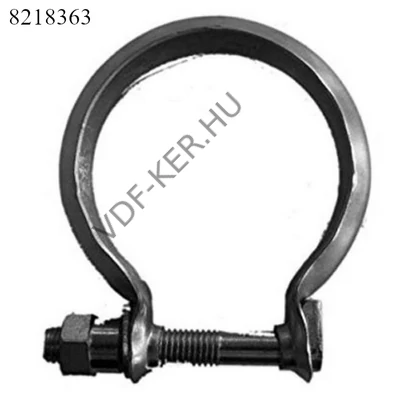 Kipufogóbilincs AKB62 francia 1csavaros 62mm