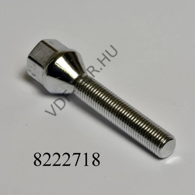 Kerékcsavar 12x1.50x60mm 17-es kulcs sima kúpos  10.9