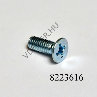 Csavar M6x16mm süllyesztett fejű, kereszthornyú 190230