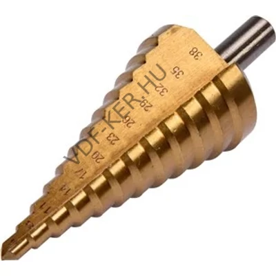 Fémfúró 12 lépcsős 6-38mm HSS titán-hidrid YT-44740