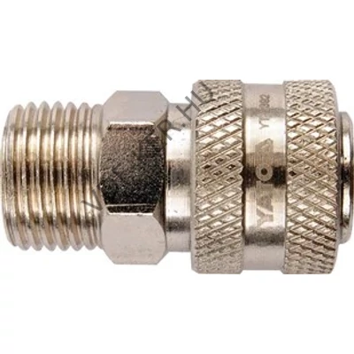 Gyorscsatl. levegős acél mama 10mm-s csőtoldó SE3-3SH/STEEL