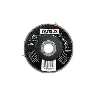 Lamellás csiszolótányér P100/125x22,23 YT-83275