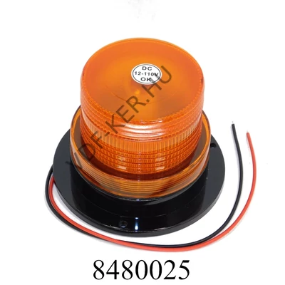 Villogó sárga 12V WL69  12V (forgólámpa) csavaros felfogatás