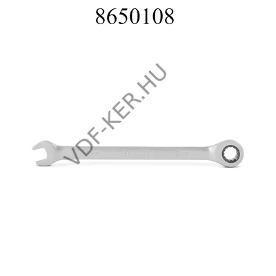 Racsnis csillag villáskulcs, 8mm 45 racsni fog, CrVa, 10843  DIN3113