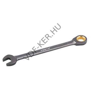 Racsnis csillag villás kulcs, 24mm 45 racsni fog, CrVa, DIN3113 17677F