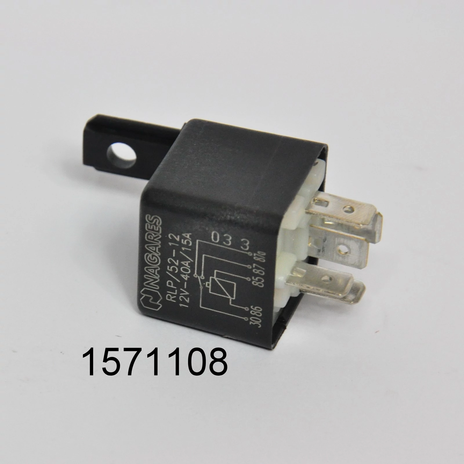 Biztosítéktáblarelé 5l 40A 12V NAGARES füles RLP/52-12