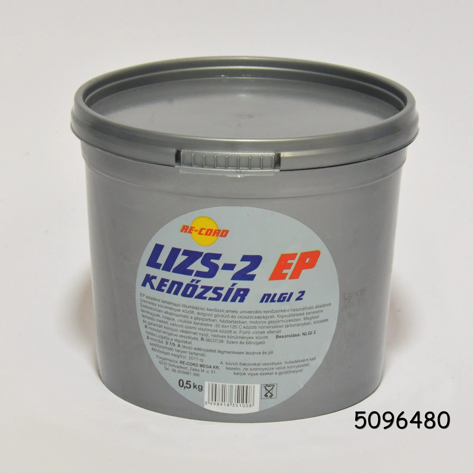 Kenőzsír ReCord 0.5kg LIZS-2 EP