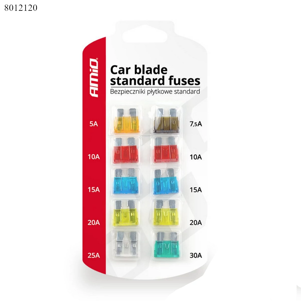 Biztosíték késes normál 10db-os készlet